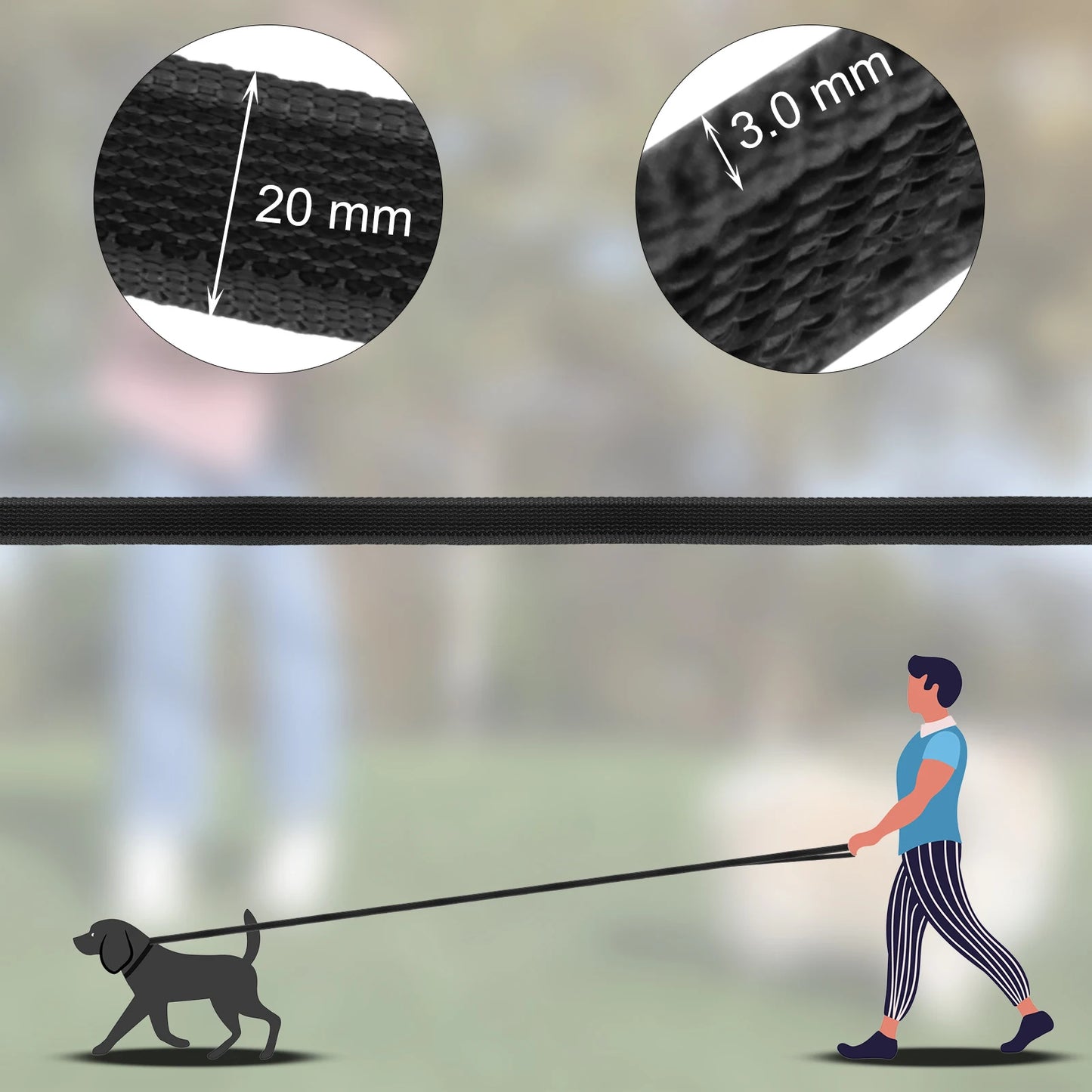 Long Training Dog Leash - Multiple Lengths