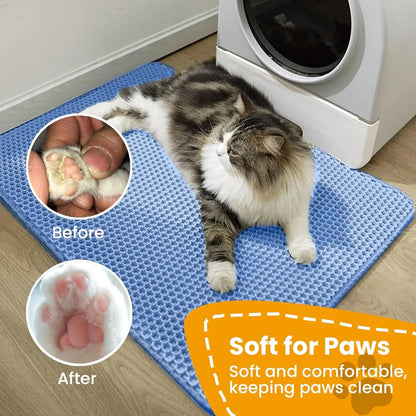 Double Layer Cat Litter Mat - Waterproof