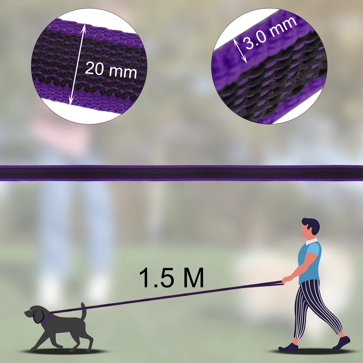 Long Training Dog Leash - Multiple Lengths
