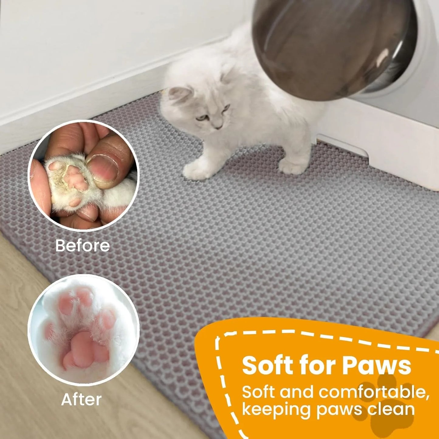 Double Layer Cat Litter Mat - Waterproof