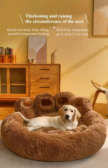 Plush Dog Bed Nest - Washable