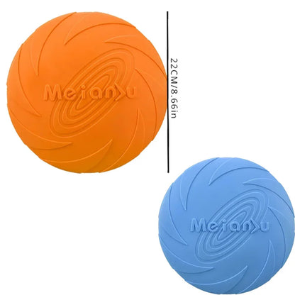 22cm Silicone Dog Frisbee - Chew Resistant