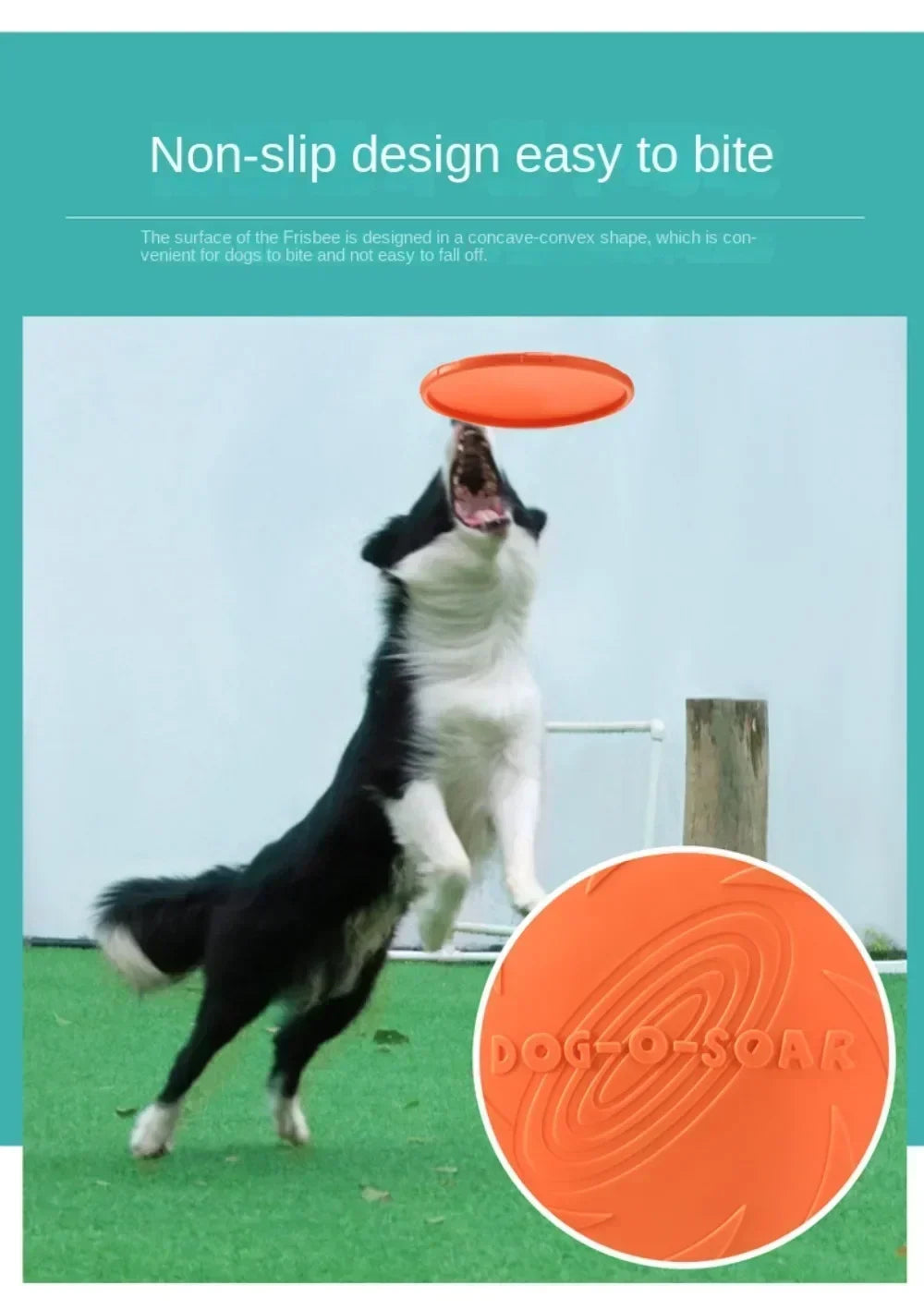 22cm Silicone Dog Frisbee - Chew Resistant