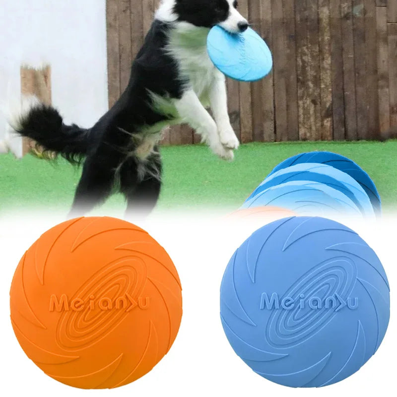 22cm Silicone Dog Frisbee - Chew Resistant