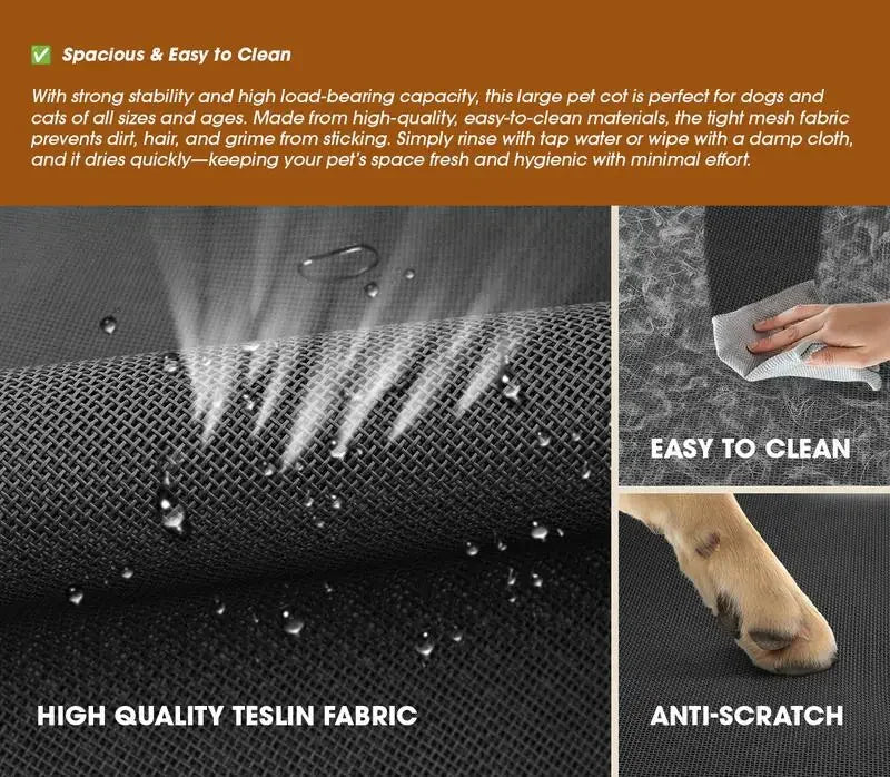 Elevated Cooling Dog Bed - Breathable Mesh