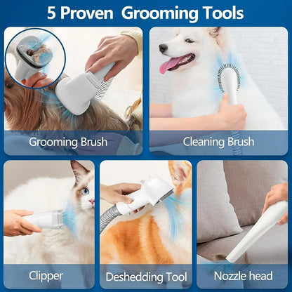 Dog Grooming Vacuum Kit with Clippers