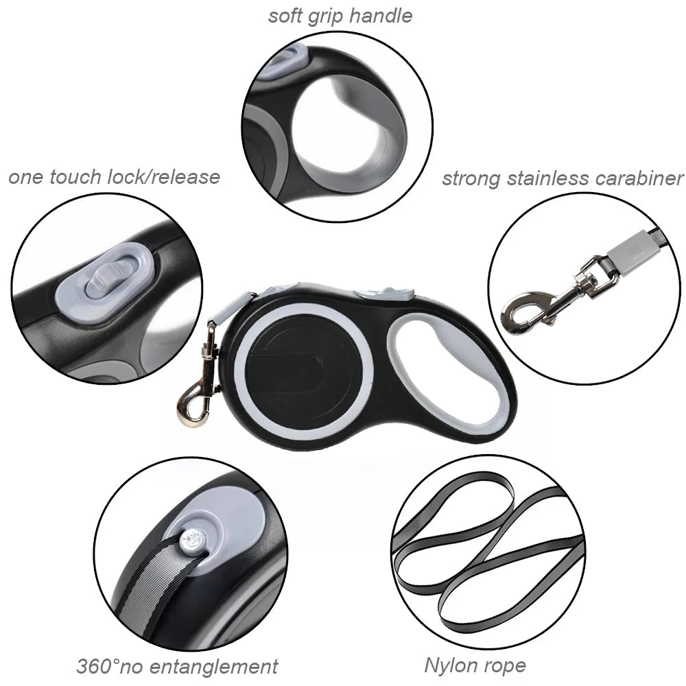 Retractable Dog Leash for Large Dogs