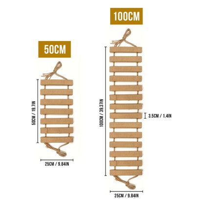 Wooden Cat Climbing Bridge with Sisal Rope
