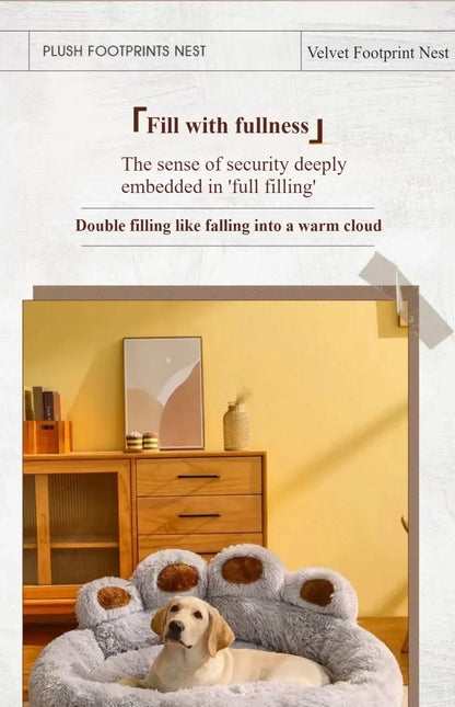 Plush Dog Bed Nest - Washable