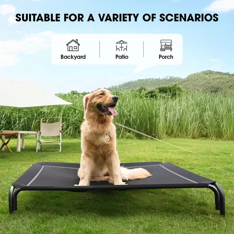 Elevated Cooling Dog Bed - Breathable Mesh