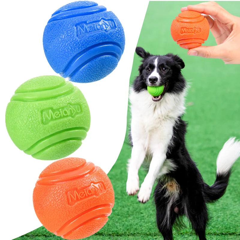 Bouncy Rubber Dog Ball - Training Toy