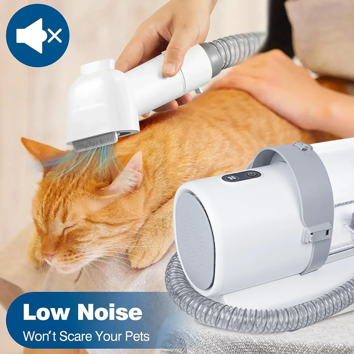 Dog Grooming Vacuum Kit with Clippers